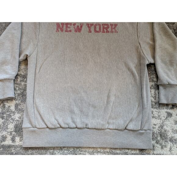 Zara Pullover Sweatshirt NEW YORK Graphic Print - Size Small, Made In Portugal - Picture 4 of 10